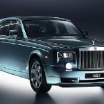 Green-Electric-limousine-Rolls Royce Phantom-EX102