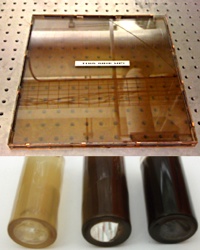 The quantum dots and the shape of a solar concentrator significantly increases its efficiency