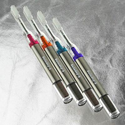 Solar powered toothbrush - green gadget